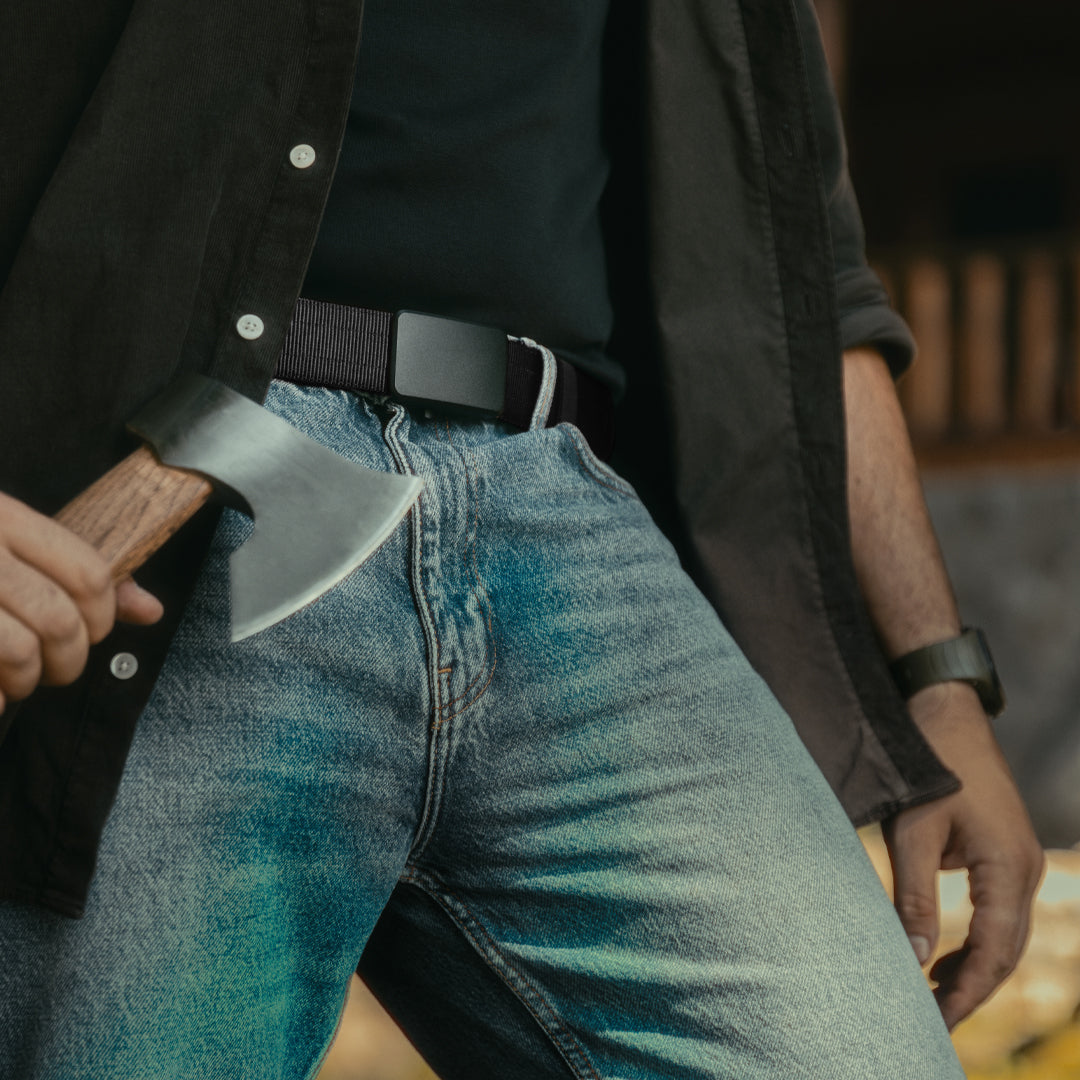 THE OUTDOOR BELT - NOIR