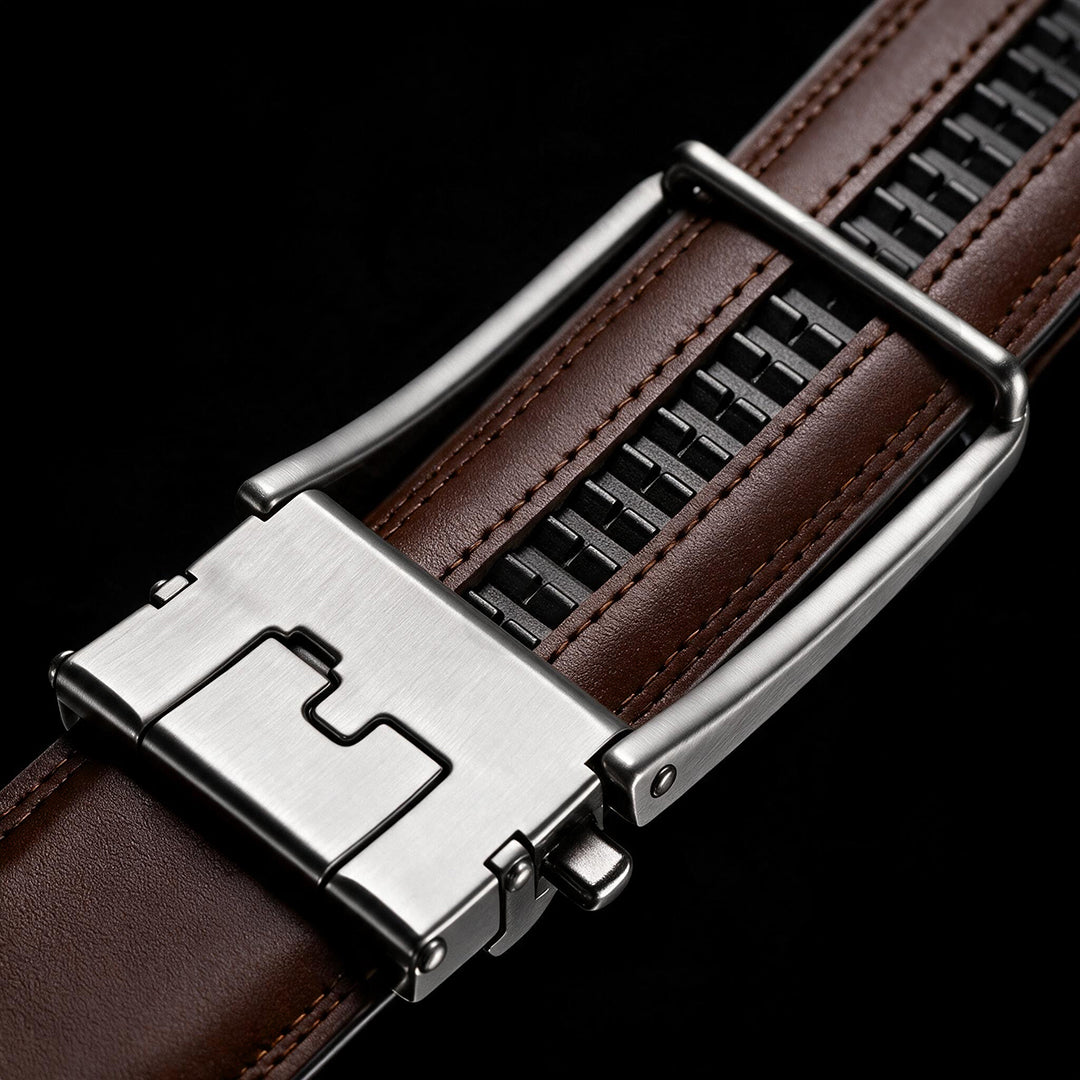 THE VEGAN BELT - MARRON