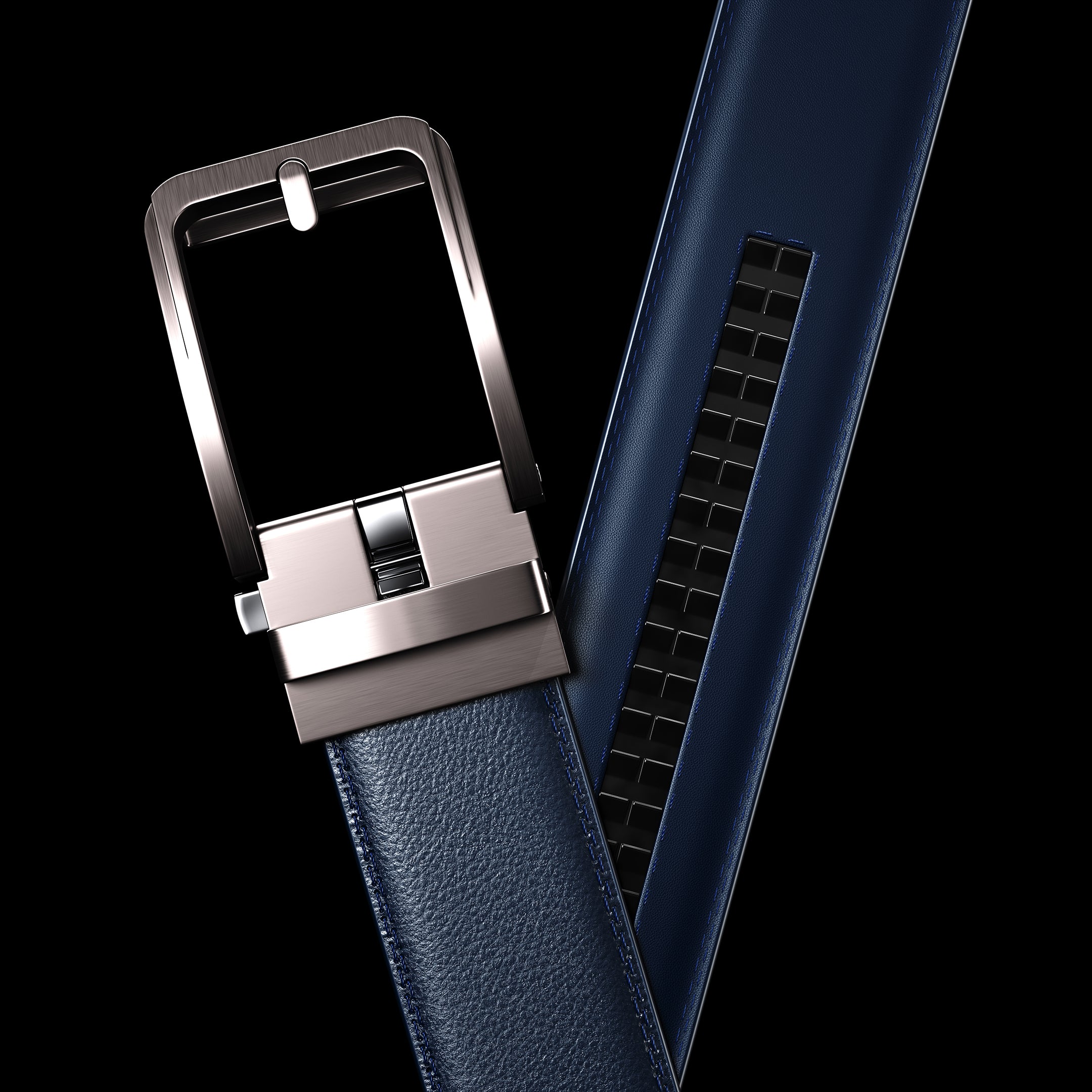 men blue belt